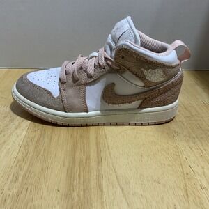 Nike Air Jordan 1 Mid 'White Legend Pink' FN7493-161 Sneakers (Kid's Size‎ 13.5C